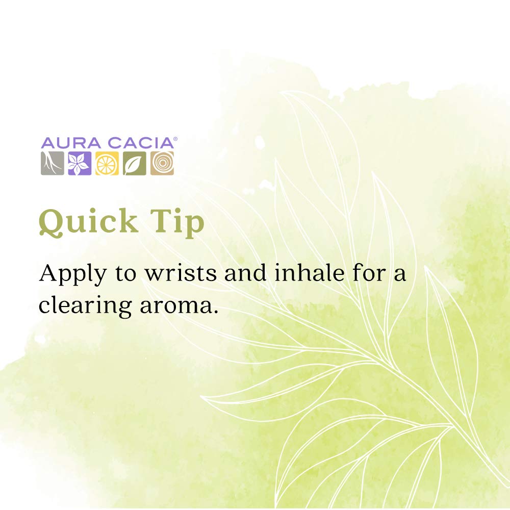 Aura Cacia Eucalyptus Roll-On | GC/MS Tested for Purity | 9.2 ml (0.31 fl. oz.)