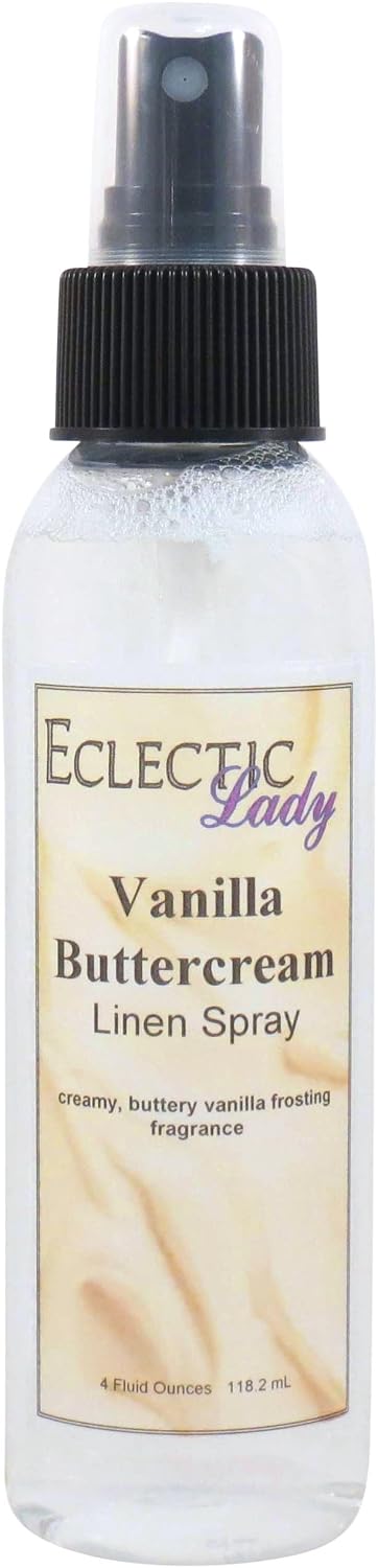 Vanilla Buttercream Linen Spray, 2 oz, For Bed, Fabric & Pillow