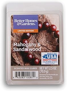Better Homes & Gardens Mahogany & Sandalwood 2018 Limited Edition Wax Melts (6 x 2.5 oz) - Home Fragrance, Aromatherapy