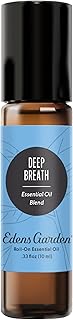 Edens Garden Deep Breath Essential Oil Roll-On Blend- 100% Pure Premium Grade, Natural, Therapeutic, Aromatherapy, Kid & Skin Safe, The Best for Wellness, Relaxation Pre-Diluted 10 ml (.33 fl oz)