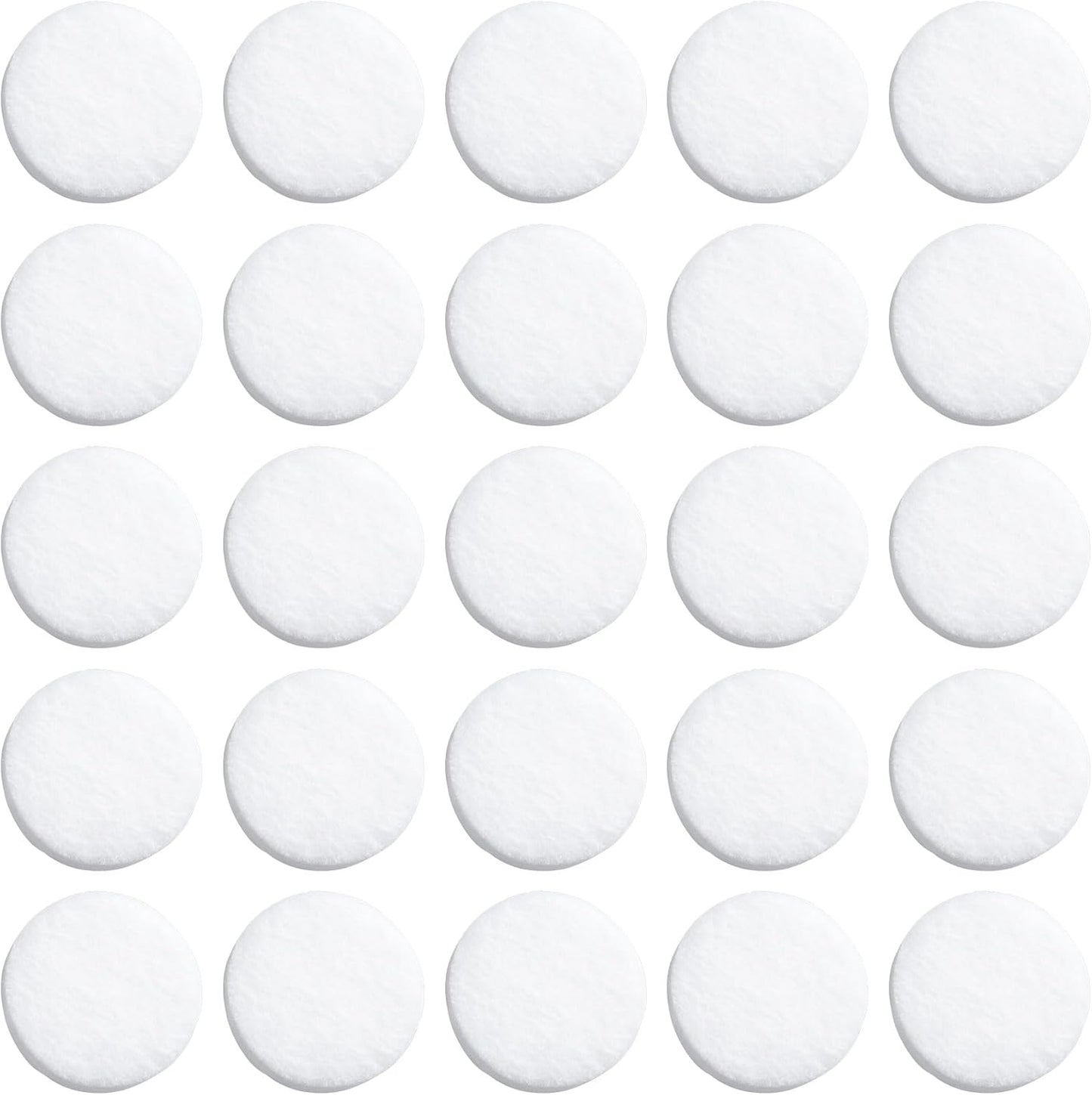 HINZIC 50Pcs Car Air Freshener Refill Felt Pads, 17.5MM/0.7inch Unscented White Air Freshener Replacement Pads Oil Perfumes Refill Tablets for Car Air Freshener Vent Clips Car Diffusers