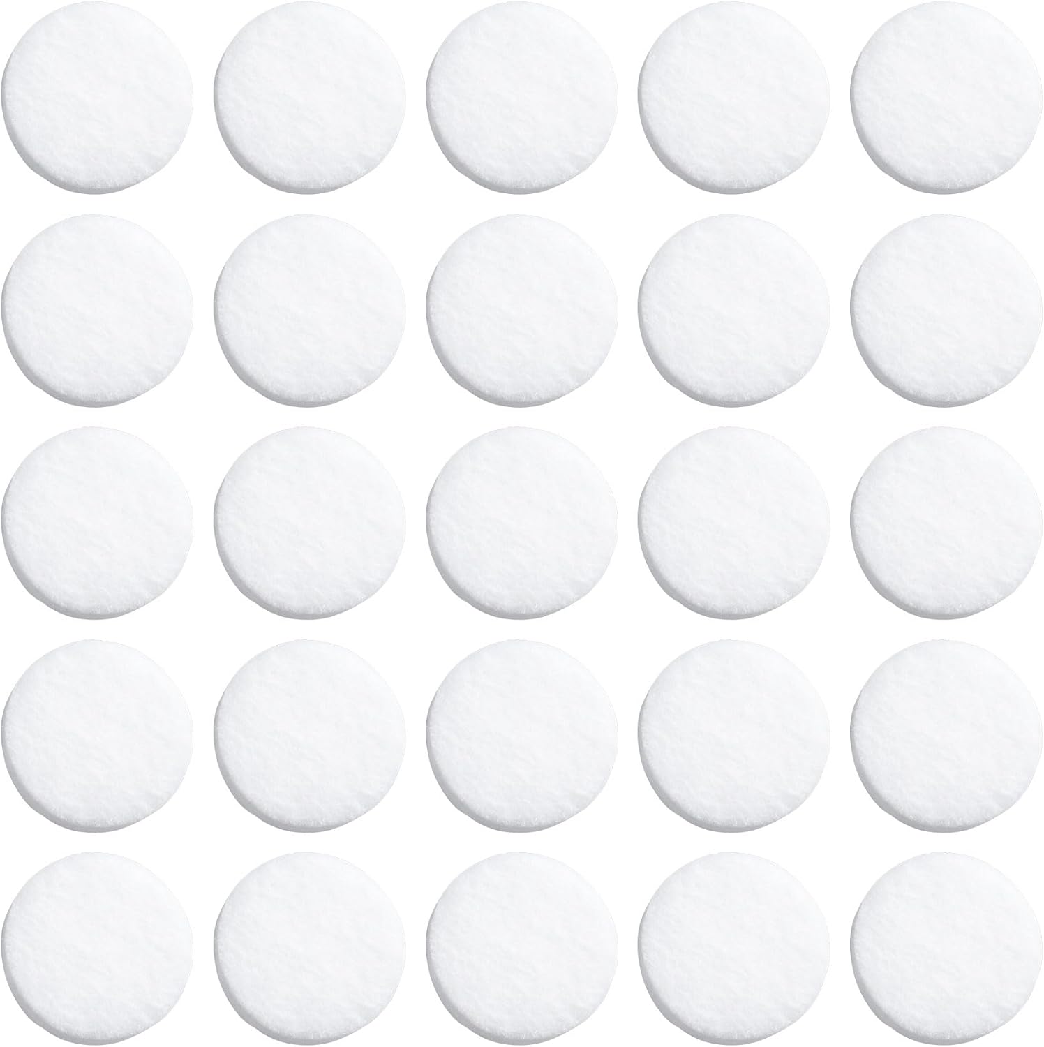 HINZIC 50Pcs Car Air Freshener Refill Felt Pads, 17.5MM/0.7inch Unscented White Air Freshener Replacement Pads Oil Perfumes Refill Tablets for Car Air Freshener Vent Clips Car Diffusers
