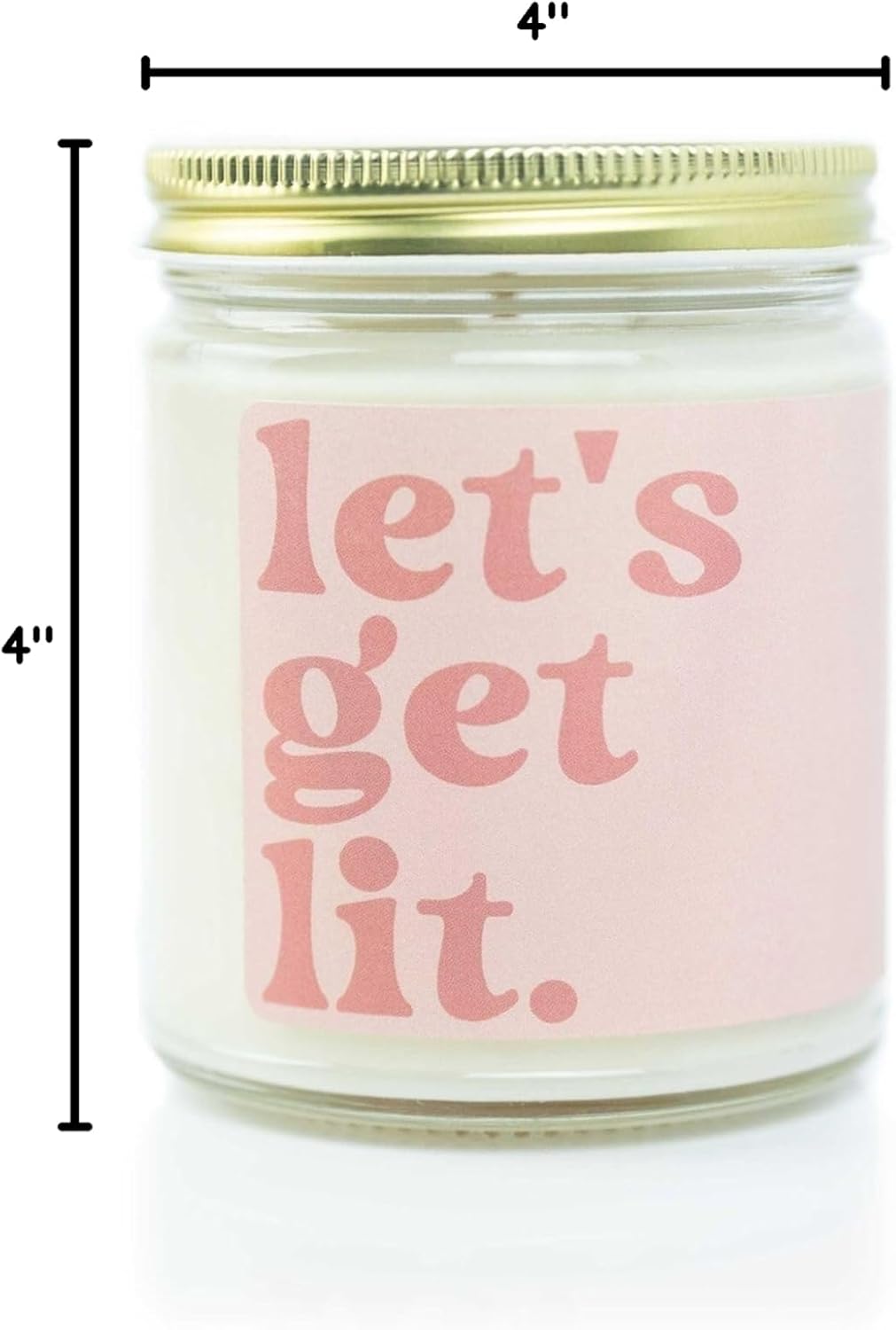 Austy Lou Soy Candle – Let’s Get Lit, 9oz – Marine Amber Musk Scent, Natural Ingredients, Hand-Poured in USA, Long-Lasting Burn, Vegan & Paraben-Free