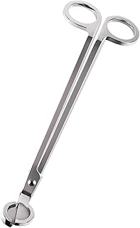 Candle Wick Trimmer, Polished Stainless Steel Wick Clipper Cutter - Reaches Deep Into Candles to Cut Spent Wicks, Allow Cleaner Burn and Prevent Soot Buildup