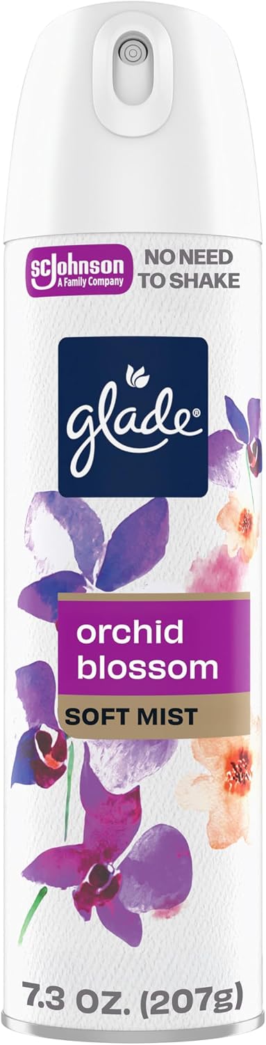 Glade Odor Fighting Soft Mist Air Freshener Room Spray, Orchid Blossom, 7.3oz., 1 count
