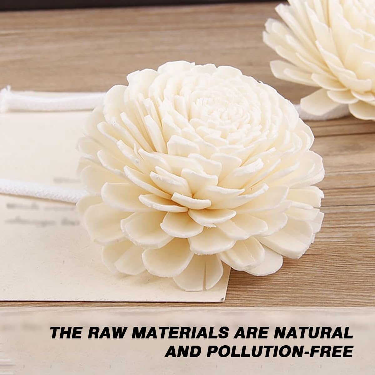 VASANA 2Pcs 8.5CM/3.3 Inch Artificial Flower Diffuser Sticks Essential Oil Aroma Diffuser Sticks with Rope Flower Refill Replacement Fragrance Accessories for Home Office Spa Decor