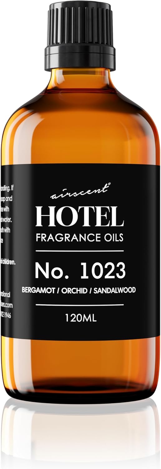 AirScent Hotel Diffuser Oil No. 1023 Inspired by The Baccarat Hotel Scent - Love Affair Fragrance Oil for Ultrasonic and Waterless Diffusers and Crafting - 120 mL, 4 fl oz Bottle