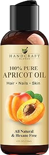Handcraft Blends Apricot Kernel Oil - Cold-Pressed 4 Fl Oz - 100% Pure and Natural - Premium Grade Carrier Oil for Skin and Hair - Hair and Body - Massage - Hexane-Free