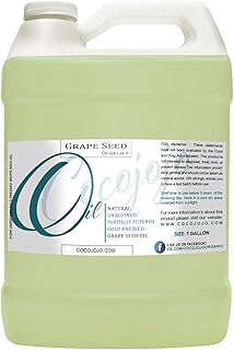 Grapeseed Oil - Pure Natural Grape Seed Cold Pressed 1 Gallon Hair Face Skin Massage Moisturizing Premium Quality