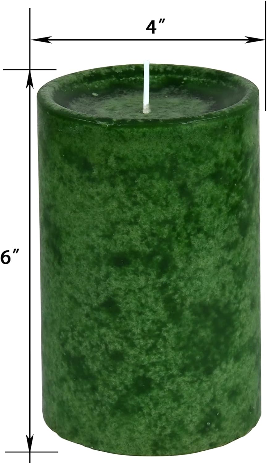 6 Inch Inch Holiday Forest Scented Pillar Candle