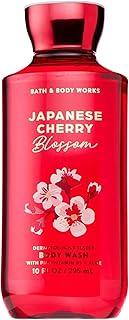 Bath & Body Works Japanese Cherry Blossom Body Wash, Nourishing Cleanser with Pro-Vitamin B5 & Aloe, Iconic Floral Scent, Gentle for Daily Use, 10 fl oz - 1 Pack