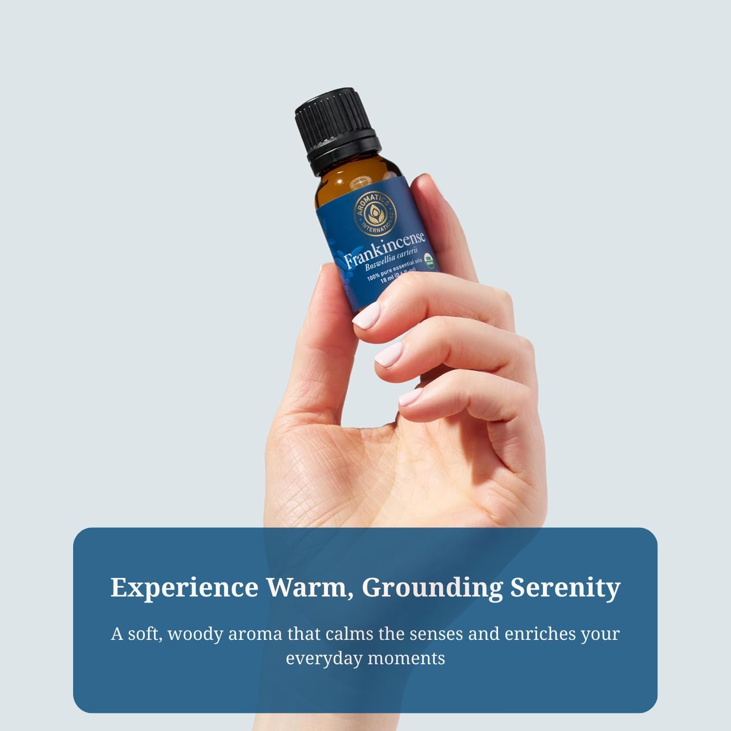 Aromatics International Frankincense Essential Oil 5ml |100% Pure Boswellia Carterii Organic Aromatherapy Oil for Diffuser, Meditation, Relaxation & Skincare