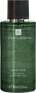 TEMPLESPA | QUIETUDE | Chill Out & Sleep Well Mist - Body Spray, Natural relaxation aid, Lavender, Vetivert, Cedarwood, Chamomile Fragrance, Natural Ingredients, Vegan 3.3 fl.oz.