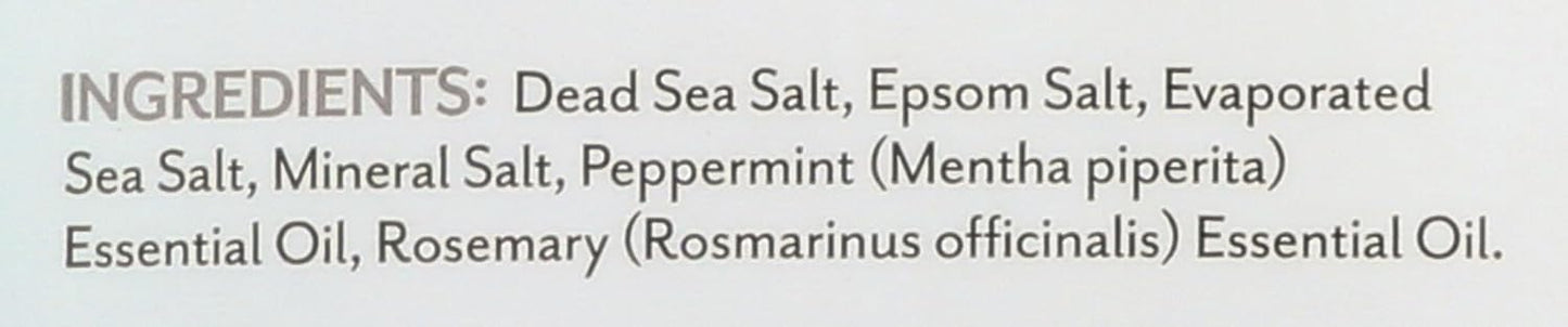 Soothing Touch Peppermint Rosemary Invigorating Bath Salts Pouch, 32 Oz
