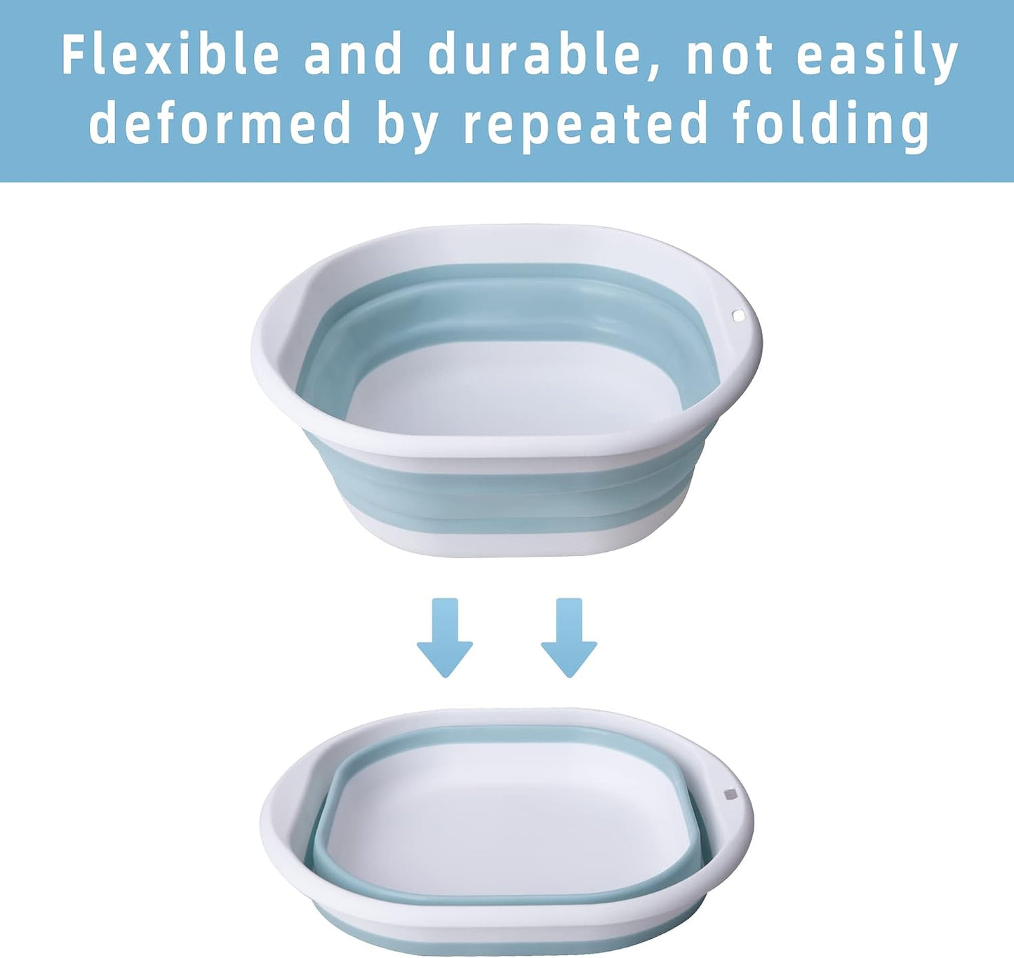 Tlswshsy Portable Pool Foot Bath,Collapsible Pool Foot Wash Basin Tub,Foot Bath Basin for Above Ground Swimming Pools Accessories