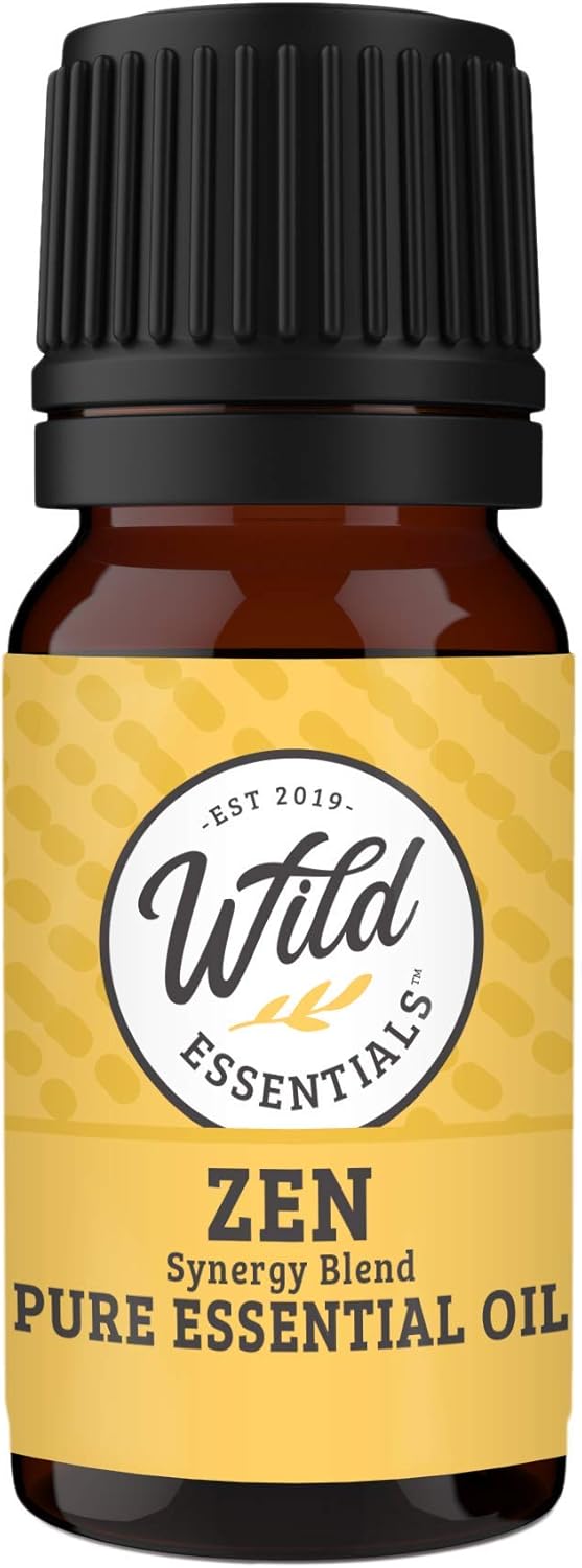 Wild Essentials Inner Calm and Zen 100% Pure Essential Oil Blend Combo Pack, Two 10 ml Bottles, Therapeutic Grade All Natural Aromatherapy, Great for Relaxation, Meditation and Stress, Made in the USA