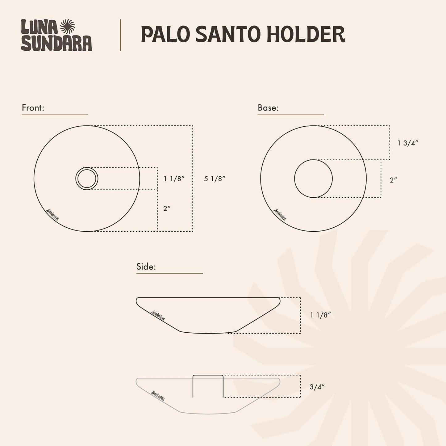 Palo Santo Holder with 5 Sticks - Luna Sundara Handmade Ceramic Incense Burner - Black & White Maze Chulucanas Pottery from Peru - Smudge Bowl for Sage - Aromatherapy Gift Set