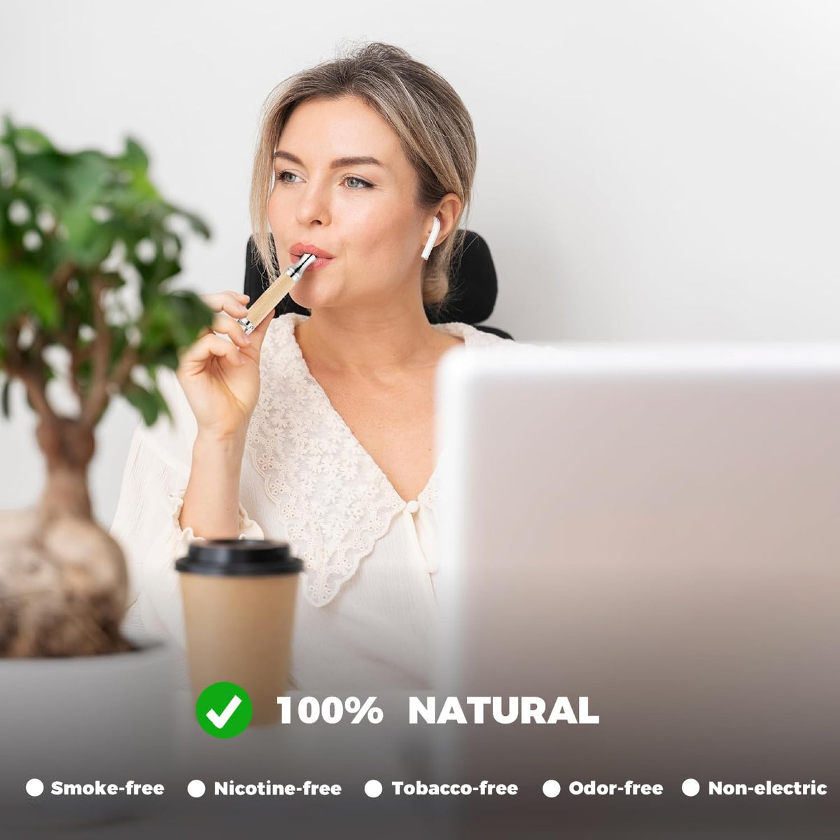 1 Pack Plant-Based Spearmint Essential Oil Cores for Necklace Diffusers - 5.5mm x 30mm Aromatherapy Inserts