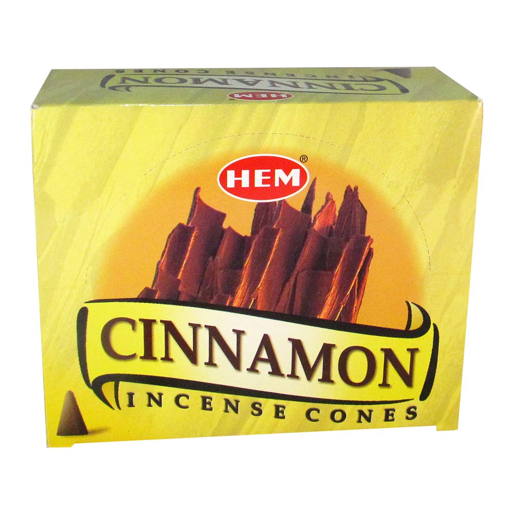 Cinnamon - Case of 12 Boxes, 10 Cones Each - HEM Incense From India