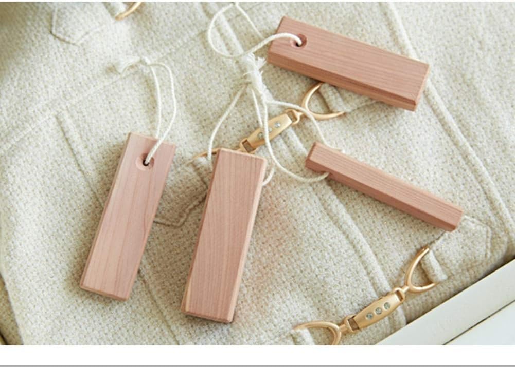 Aromatic Cedar Hang Ups Natural Aromatic Cedar Wood Hanging Sticks for Closet Freshener Drawers Storage Pack of 5