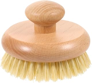 Shower Brush Handle Back Scrubber Body Exfoliator Wood Body Brush Bath Shower Brush for Wet or Dry Brushing