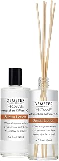 Demeter Suntan Lotion Diffuser Oil, Reeds Included, Reed Diffuser Oil Refill, 4 Oz