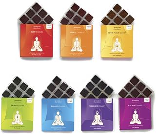 7 Chakra Incense Brick Refill by Aromafume | 7 x 9 Bricks | Smokeless Incense Set for Chakra Balance | Yoga & Meditation Gifts | Incense Kit for Plexus, Root & More | Non-Toxic
