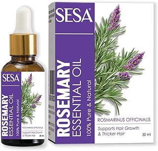 Se.sas Rosemary Essential Oil For Hair Growth Nourishes Skin Hair Fall Control Oil For Women and Men 100% Pure & Natural Rosemary 30 ml