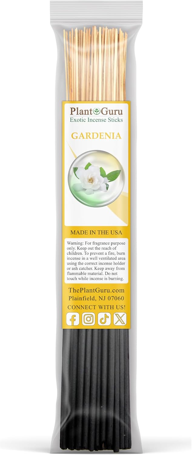 Floral Incense Sticks Variety Set Bulk 500 Pack Sampler 11" Sticks - 5 Bundles of 100 Sticks Per Bundle. Gardenia, Japanese Cherry Blossom, Jasmine, Lavender, Red Rose.