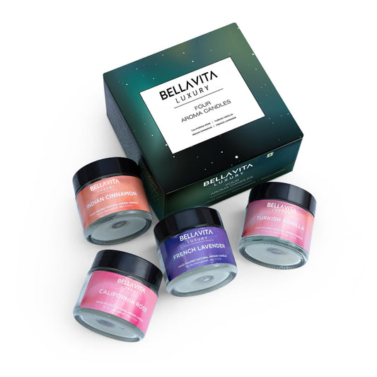 Bella Vita Organic Fall Decor Candles Set of 4