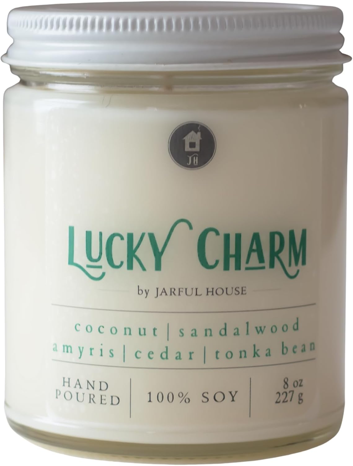 Lucky Charm Scented Soy Candle, St. Patrick's Day Candle, Spring Scent Coconut Spearmint Pineapple, Easter Gift for Mom