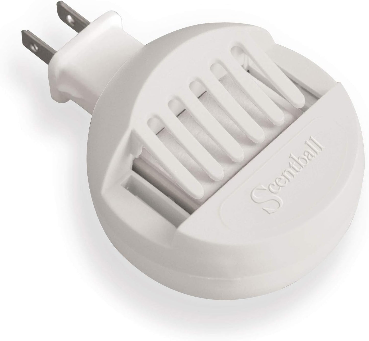 AromaHouse Scentball Plug-in Waterless & Cordless Aromatherapy Diffuser (White) with 5 Refill Pads, 1 Count