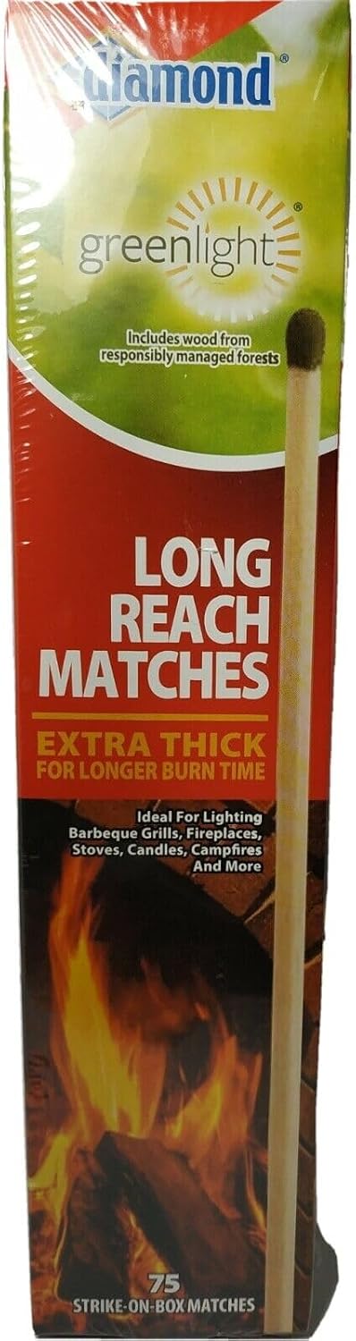 Diamond Long Reach Matches 75 Count - 2 Pack (2)