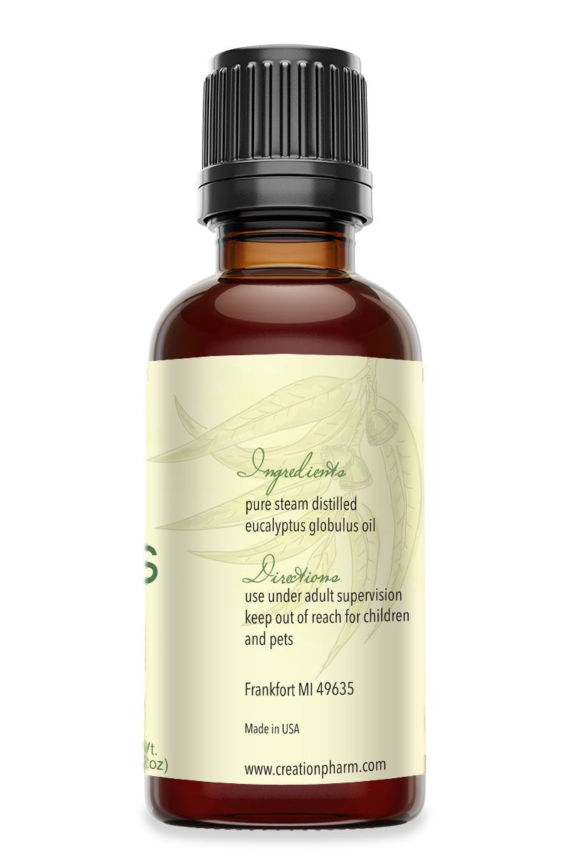 Eucalyptus globulus 2 oz - Aceite de Eucalipto Esencial by Creation Pharm