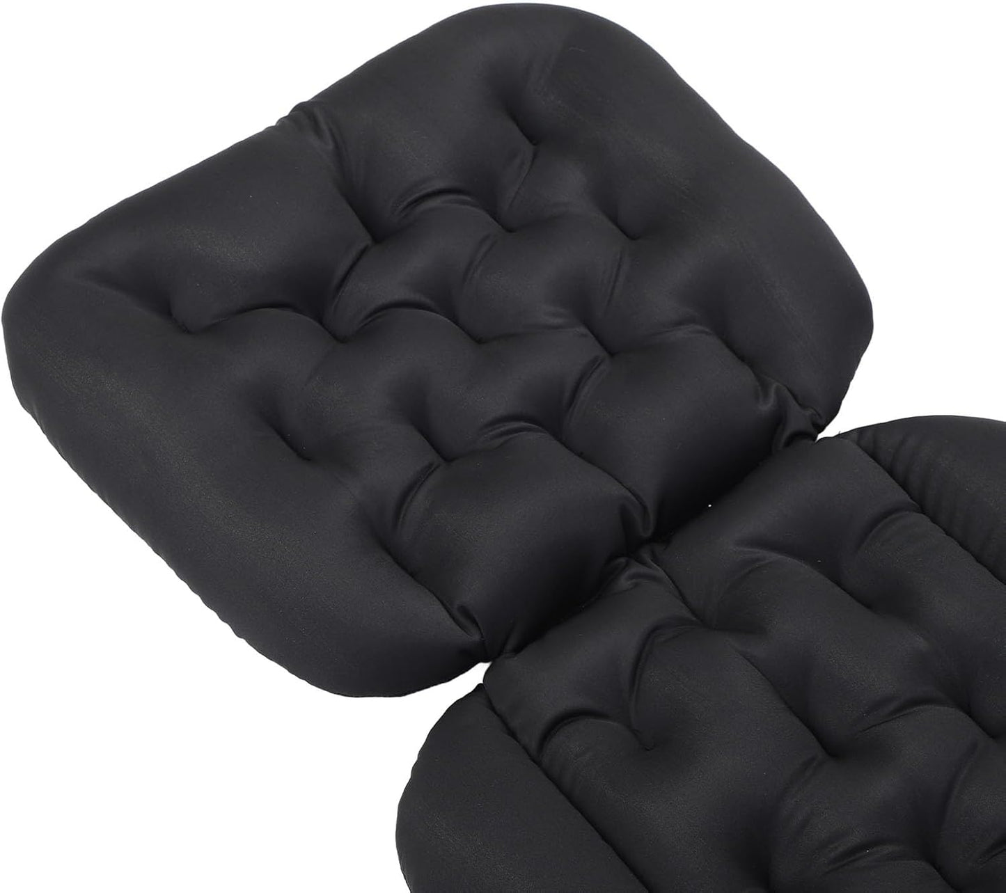 Full Body Bath Pillow, Bathtub Pillow with Non Slip Base, Ergonomic Full Body Bath Cushion for Tub Spa Pool Outdoor Use, Breathable Quick Drying Mesh Fabric Bathtub (Black)