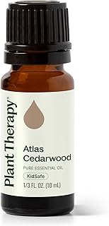 Plant Therapy Atlas Cedarwood Essential Oil 10 mL (1/3 oz) 100% Pure, Undiluted, Natural Aromatherapy, Soothing Aromatherapy for Skin, Hair, and Stress Relief