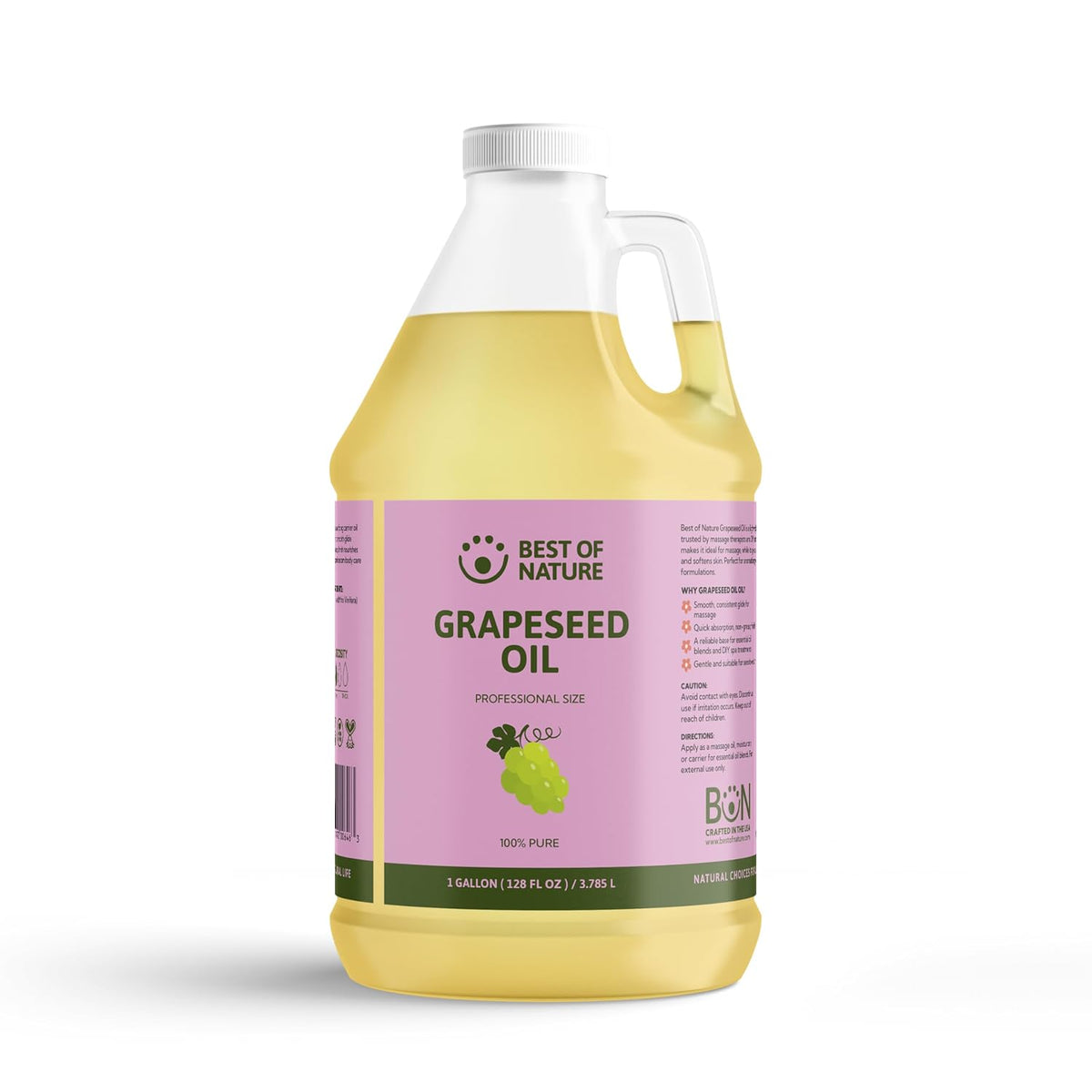 Best of Nature 100% Pure Grapeseed Oil - Unscented