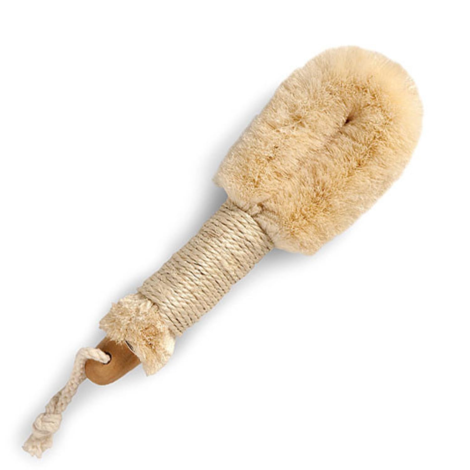 Touch Me All Natural Spa Sisal Dry Skin Brush – Premium Quality 9” Exfoliating Body Brush for Lymphatic Massage, Circulation & Glowing Smooth Skin