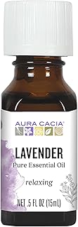 Aura Cacia 100% Pure Lavender Essential Oil GC/MS Tested for Purity 15 ml (0.5 fl. oz.) Lavandula angustifolia