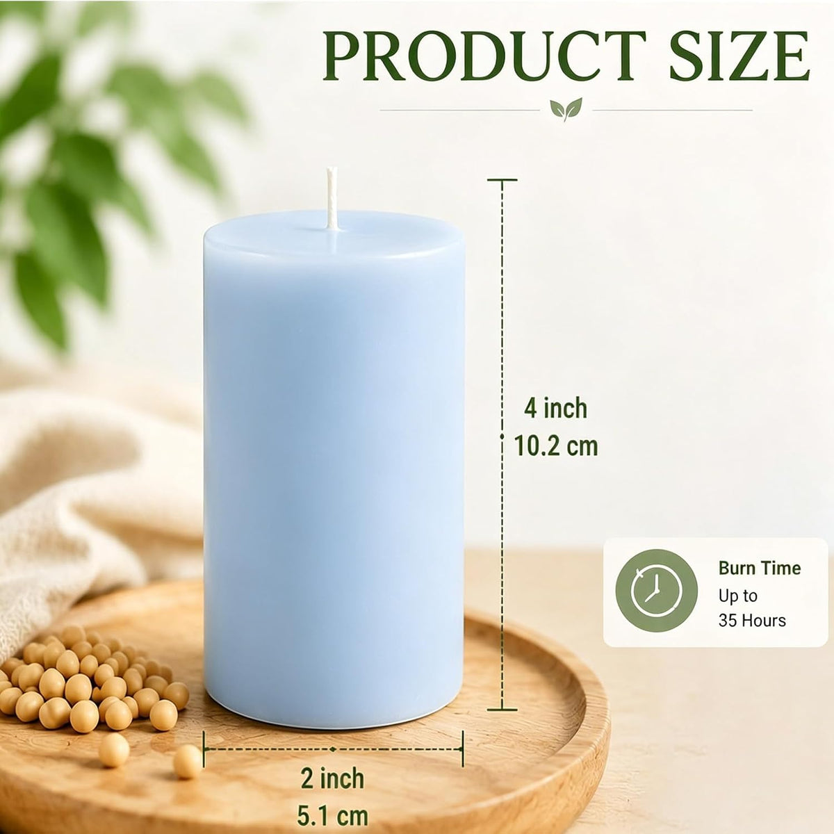 Scented Soy Pillar Candles