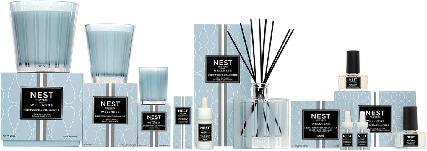 NEST New York Smart Home Fragrance Diffuser Refill Smart Vials, Driftwood & Chamomile - Set of 2 - Designed for NEST x Pura 3 and NEST x Pura 4 Diffusers - Cruelty Free, Vegan