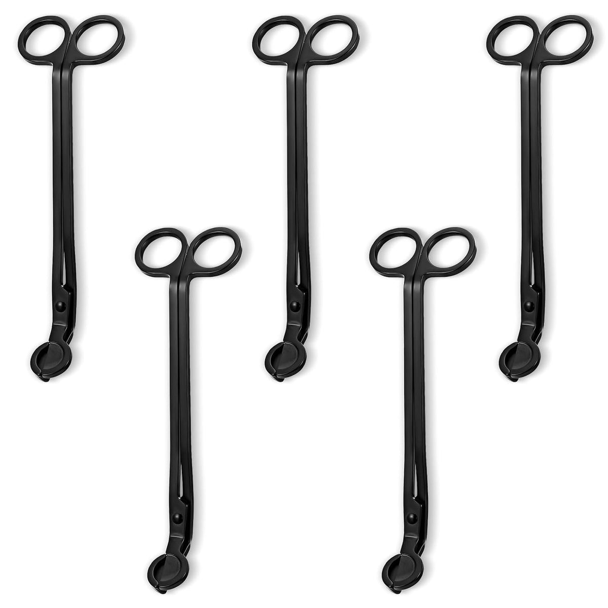 5 Pack Wholesale Candle Wick Trimmer Cutter, Stainless Steel Wick Clipper Cutter, Matte Black Wick Candle Scissor, Reaches