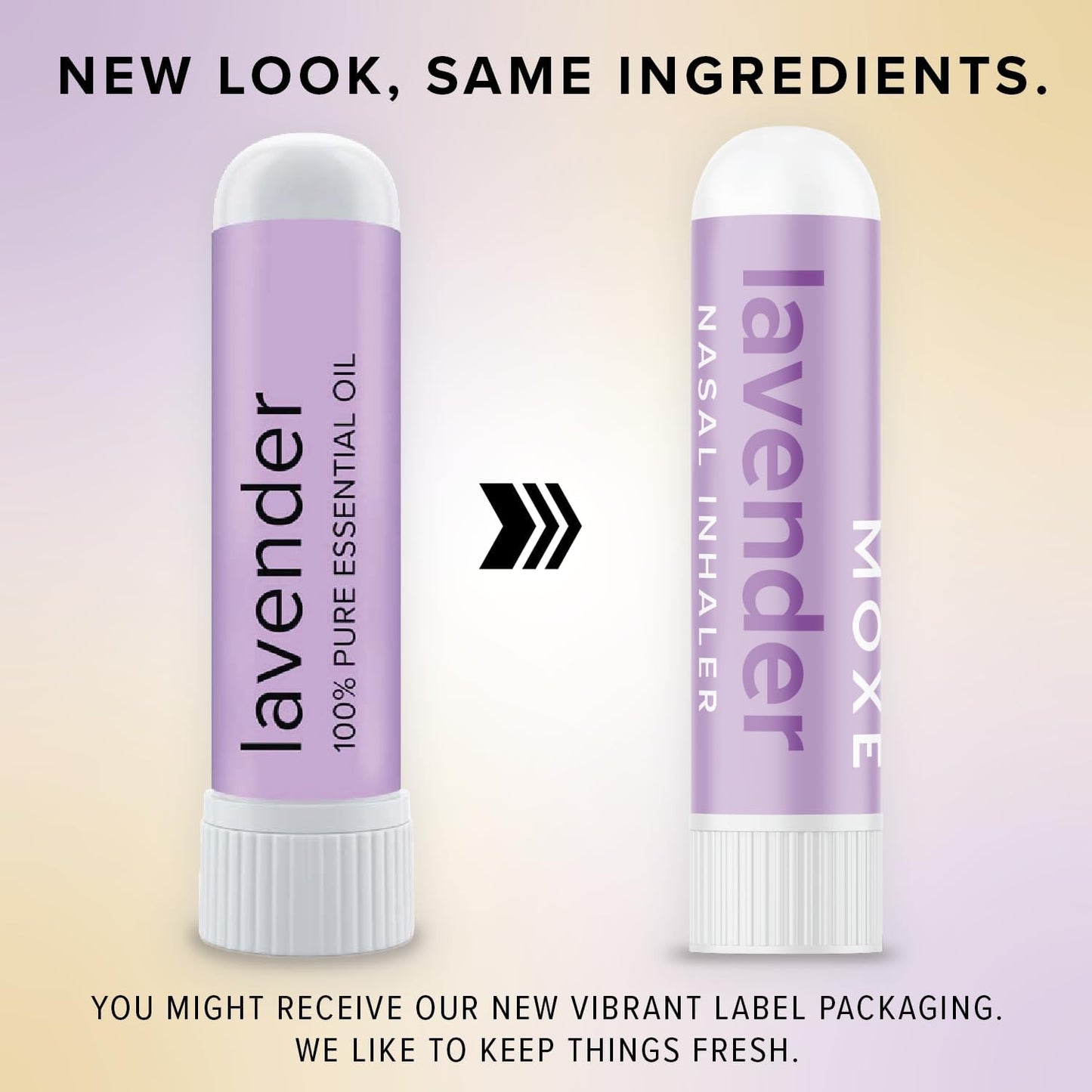 MOXE Lavender Essential Oil Nasal Inhaler, Therapeutic No-Mess Aromatherapy, Relaxation, Naturally Calming, Before Sleep Routine, Uplifts Mood, Pure and Undiluted, Made in USA (1 Pack)