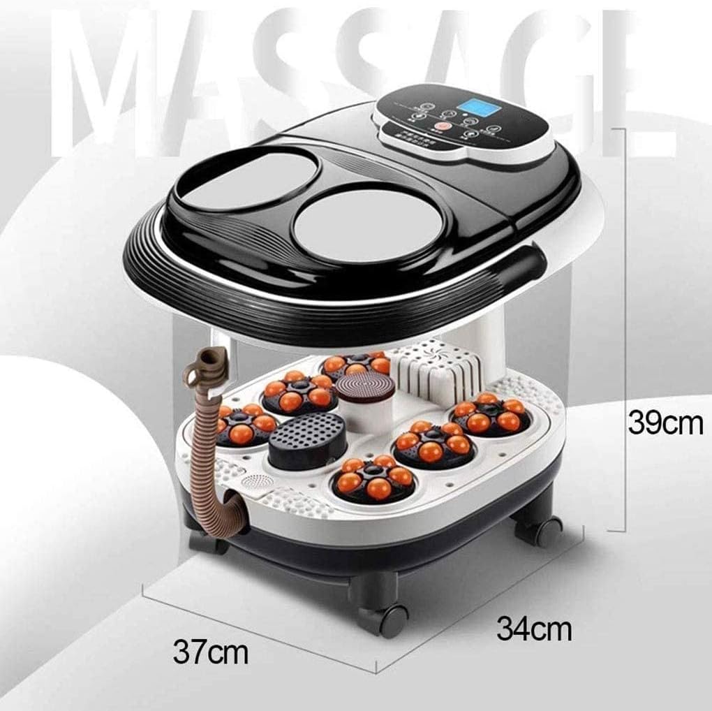 Foot Spa Bath Massager, Foot Spa Massager with Heat, Bubble Jets, Foot Bath Tub with Adjustable Time & Temperature, for Tired Feet, & Stress Relief