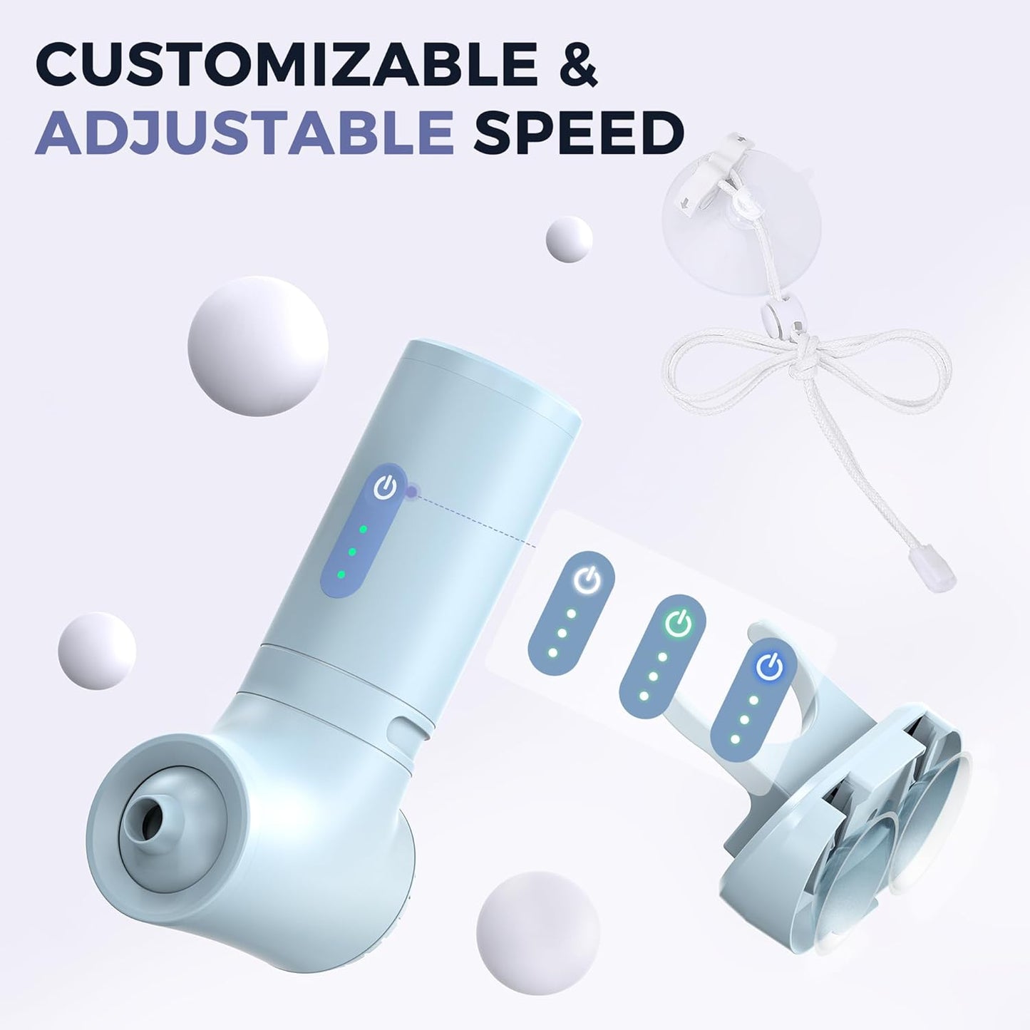 MOMFANN Bath Jets for Tub, Portable Jet Spa for Bathtub, Bubble/Jet Mode, 3-Level Adjustable, Idea Gift Bath Spa for Gifts for Women