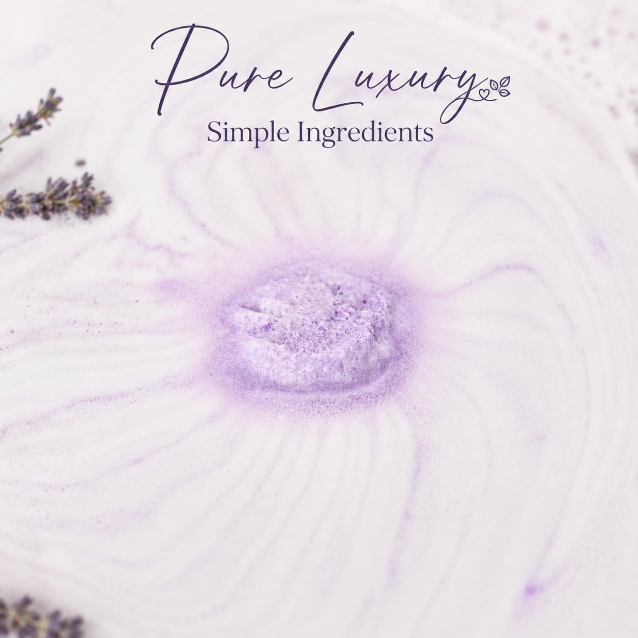EvolutionUSA Lavender Dreams Bath Bombs for Women, 12 Organic Flower Bath Bombs, Soft Lavender Bath Bombs, Womens Bath Bombs Gift, Lush Bath Bombs for Girls, Relaxing Bathbombs, Bath Balls