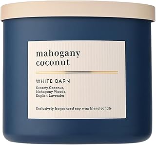 Bath & Body Works 3-Wick Candle, Mahogany Coconut Candle, Strong Throw, Long-Lasting Burn Up to 45 Hours, Exclusively Fragranced Soy Wax Blend, 14.5 oz - 1 Pack