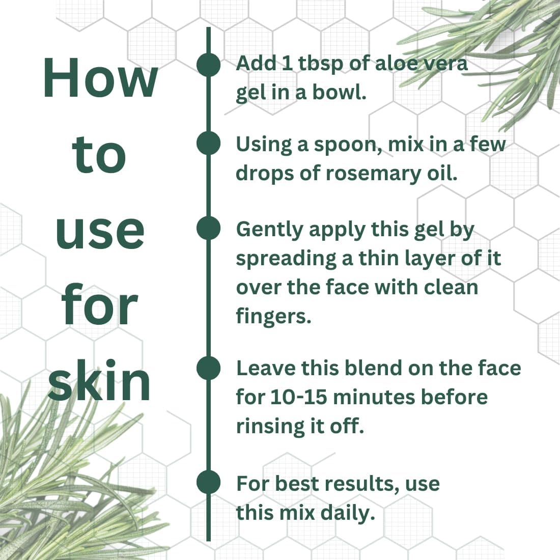 dève herbes Rosemary Essential Oil (Rosmarinus officinalis) Pure | Non-Sticky | Non-Greasy | Lightweight | Men & Women | All Skin Types | Steam Distilled 30ml (1 oz)