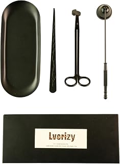 4-in-1 Candle Accessory Set – Candle Wick Trimmer, Candle Snuffer, Wick Dipper & Candle Tray
