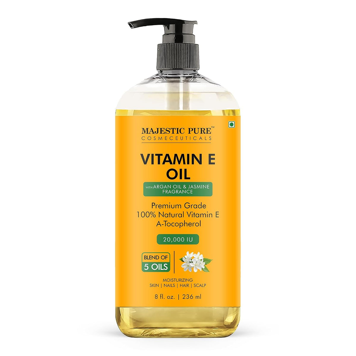 Majestic Pure Oil - 100% Pure and Natural- Cold Pressed & Hexane Free Natural Hair Growth Oil for Eyelashes